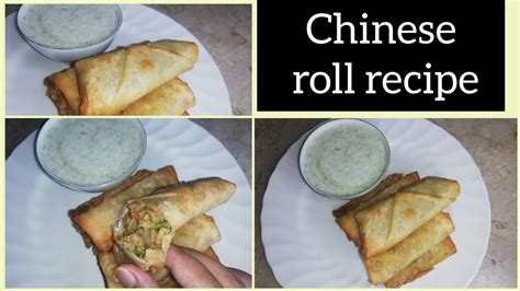 Chinese Roll Recipe Zoyacuisine How To Make Chinese Veg Roll