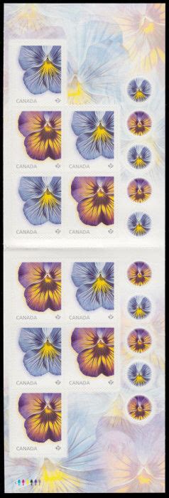 Buy Canada 2813a Pansies 2015 10 X P 85¢ Multicoloured
