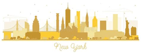 New York City Skyline Gold Stock Illustrations 149 New York City
