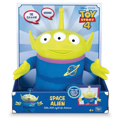 Disney Pixar Toy Story 4 Talking Space Alien Toy With Light Up Antenna