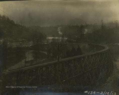 Railroad Trestle From Baltimore And Ohio Railroad Monongalia County W