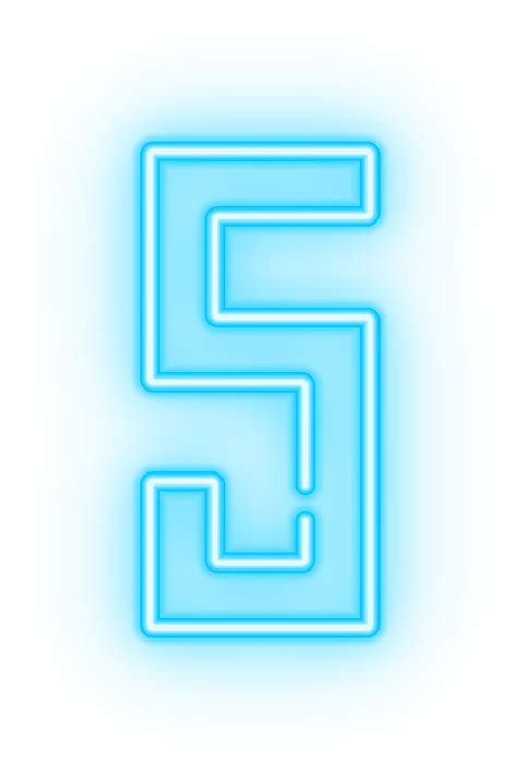 Neon Number Five Transparent Clip Art Image Gallery Yopriceville