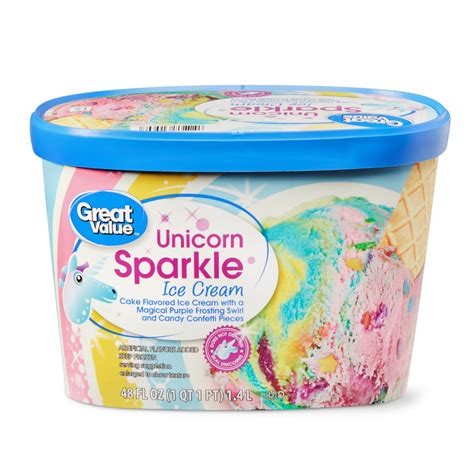Great Value Great Value Ice Cream Unicorn Sparkle 48 Fl Oz
