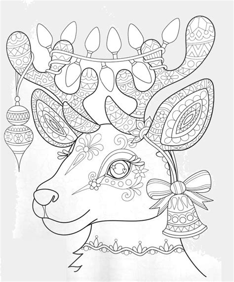 The Top 23 Ideas About Reindeer Coloring Pages For Adults Home