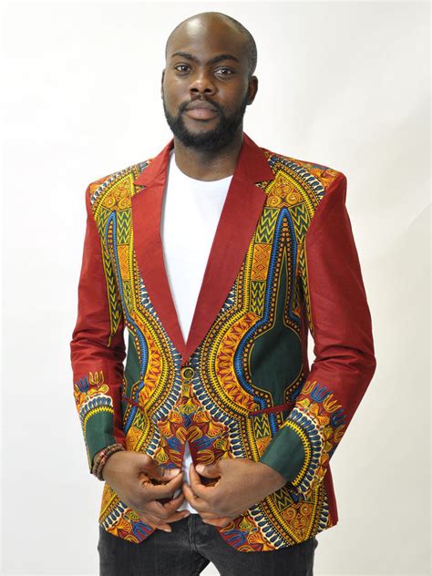 Here to bring men's formal wear fashion ideas to others. Mens Multi-colored authentic dashiki blazer - African ...
