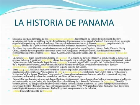 La Historia De Panamá Y Sus Períodos