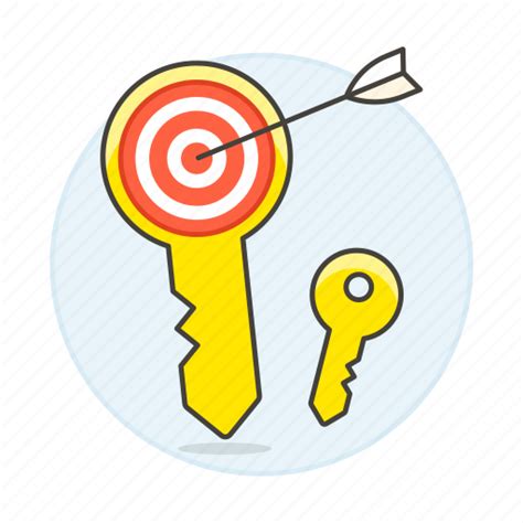 Aim Arrow Key Lock Market Marketing Target Icon Download On