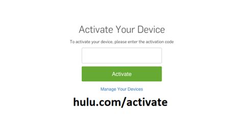 Startsamsungtizen Instant Hulu Code Activation Hulu Sign In