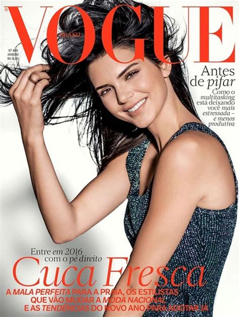 Kendall Jenner Vogue Magazine Brazil January 2016 Cover And Pics
