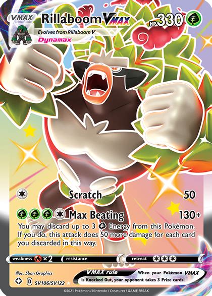 New cards showcase pokémon recently discovered in the pokémon sword and pokémon shield video games. Close look at Charizard VMAX, Falinks V, Rillaboom VMAX and more cards from Pokémon TCG: Shining ...