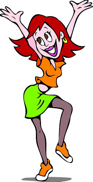 Free Vector Graphic Woman Lady Female Happy Dancing Free Image