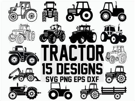 Tractor Svg Farming Svg Construction Svg Vehicle Inspire Uplift