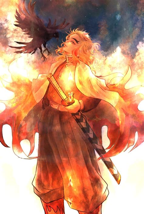 Save Follow Kyojuro Rengoku Flame Hashira Demon Slaye - vrogue.co