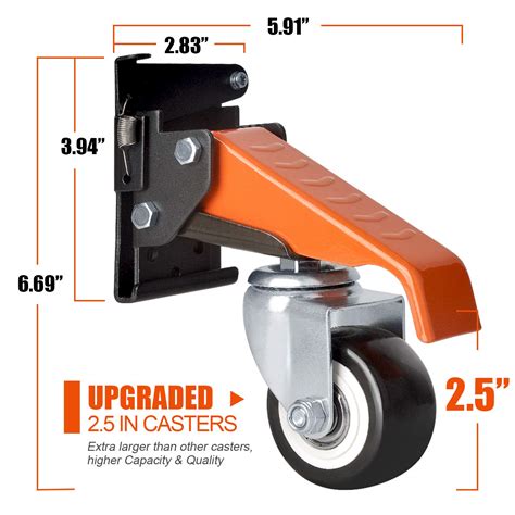 Buy Ronlap Workbench Casters With Quick Release Plates 25 Heavy Duty