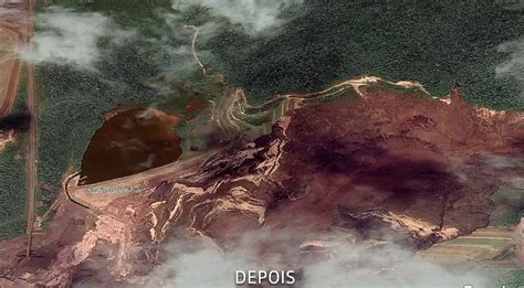 Imagens de satélite mostram antes e depois do rompimento da barragem em Brumadinho Leia Notícias