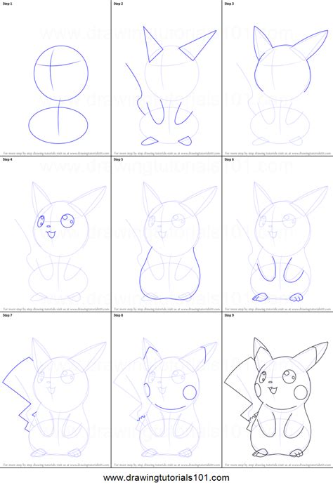 Drawing101 In 2020 Pikachu Drawing Easy Pokemon Drawings Cartoon