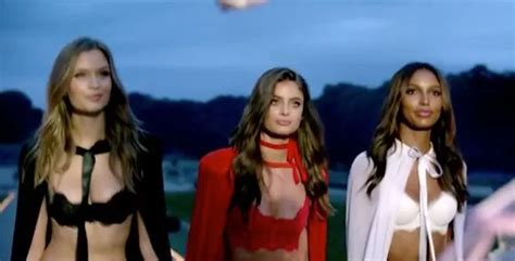 sexiest christmas advert ever victoria s secret models set pulses racing as they slip into lace