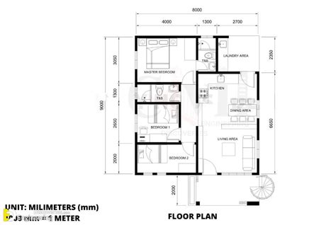 The House Has Total Floor Area 80 Sqm Spaces Terrace Living Area