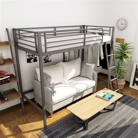 Metal Loft Bed Hotel Easy Assembly Heavy Duty Metal Steel Pipe Bunk Bed Adult Thailand On