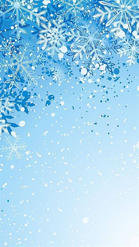 Blue Snowflake Background Vector H5 Snowflake Wallpaper Frozen