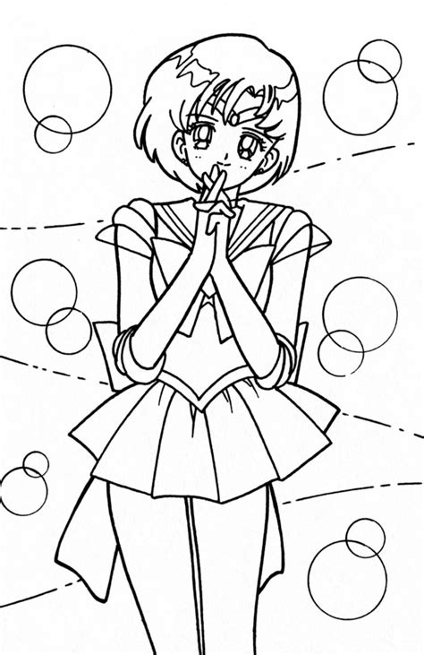 Sailor Mercury Coloring Book Xeelha