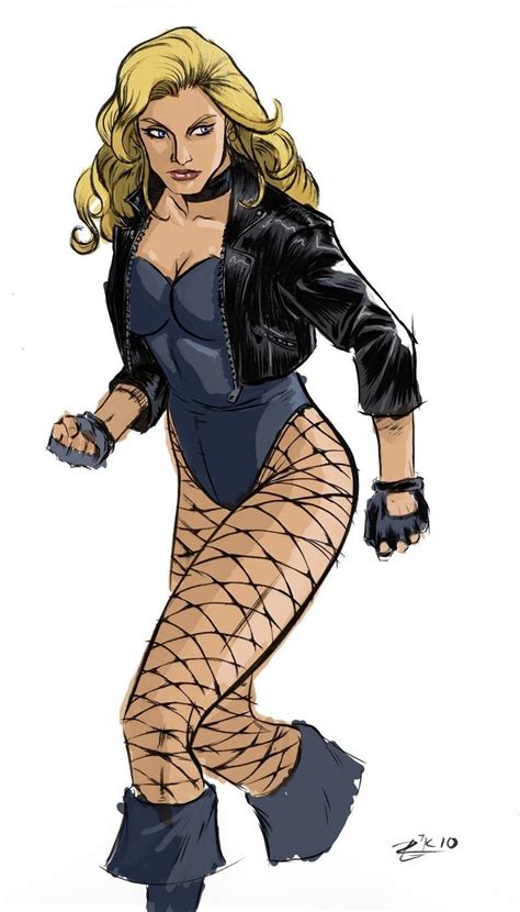 Comic Book Ladies “ Black Canary By Richard García ” Dc Comics Black Canary Comic Black