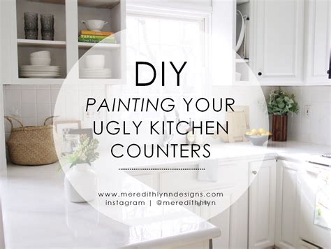 Diy Painting My Kitchen Countertops — Meredith Lynn Designs