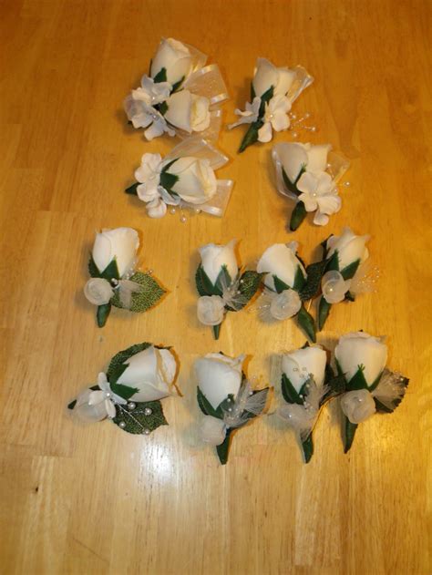 Ivory Rose Men Silk Flowers Wedding Plum