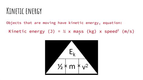 Gravitational Potential Kinetic Energy Formula Triangle Malayasas