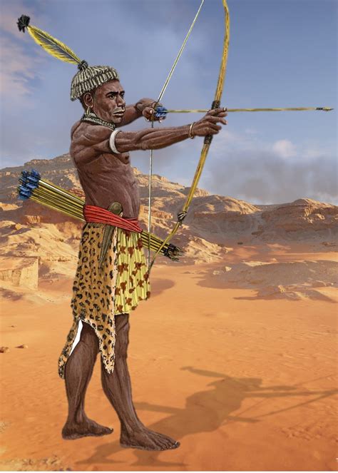 33 Ethiopian Archer Of Zerahs Army 898 Bce Tribal Warrior