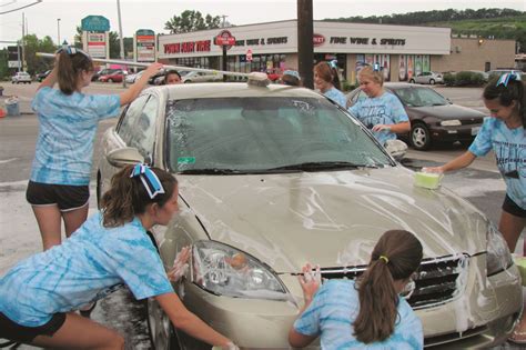 Cheerleader Car Wash Fundraiser