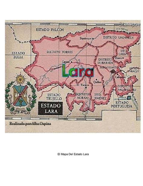 El Mapa Del Estado Lara