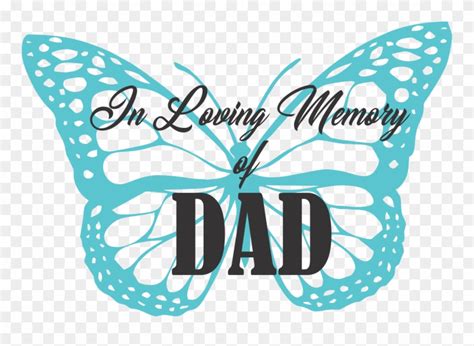 In Loving Memory Dad Blue Clipart 2258210 PinClipart