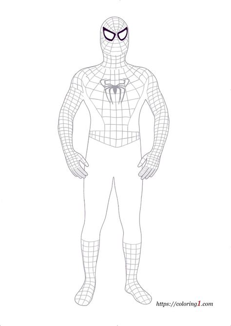 Black Spiderman Coloring Pages - 2 Free Coloring Sheets (2021) in 2021