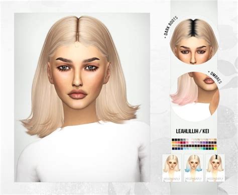 Sims 4 Hairs Miss Paraply Leahlilliths Kei Hair Retextured Vrogue