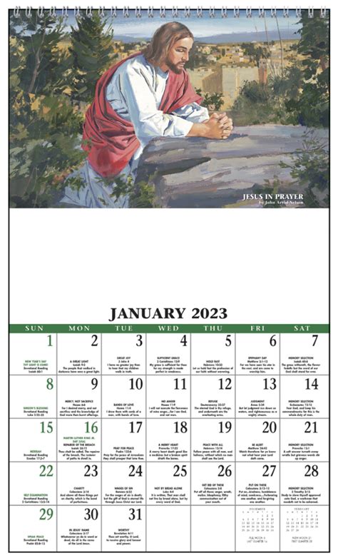 Daily Bible Reading Calendar Printable