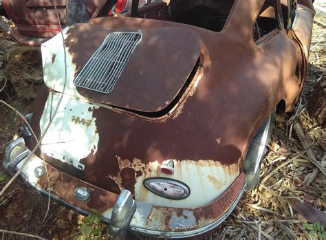 Porsche 1963 356 Rusty Wreck 2 Dirty Old Cars