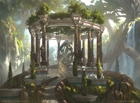 Artstation Temple Of Plenty Chris Ostrowski In 2020 Fantasy
