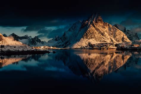 Masaüstü 1800x1200 Piksel Lofoten Dağlar Norveç 1800x1200
