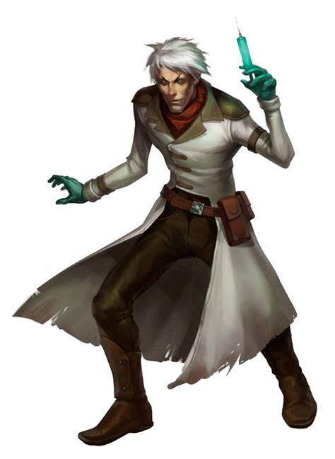 Male Human Vivisectionist Alchemist Pathfinder Pfrpg Dnd Dandd D20