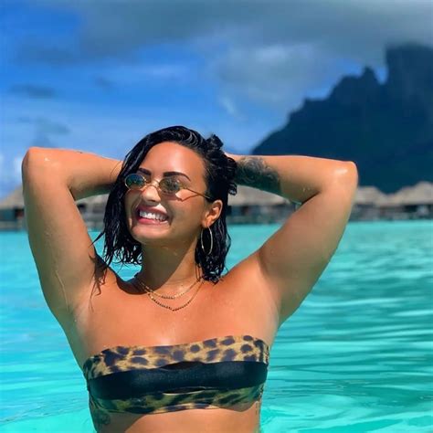 Demi Lovato In Bikini On Vacation In Bora Bora May 2019 Hawtcelebs