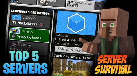 Top 5 Servers Para Minecraft Bedrock 119 Factions Roleplay Y Mas