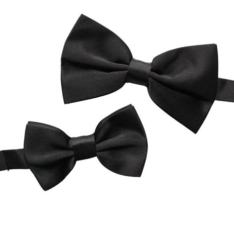 Black Satin Butterfly Bow Ties Formal Bowtie Wedding Bow Etsy
