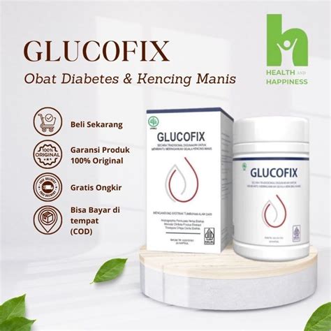 Jual Glucofix Asli Original Obat Diabetes Kencing Manis Turunkan Kadar