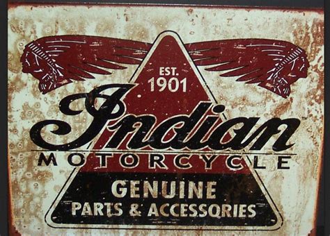 Indian Indian Motorcycle Logo Vintage Signs
