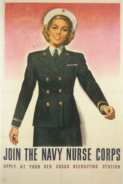 Navy Nurse Corps Recruitment Posterc01079 Circulating Now From The Nlm Historical Collections