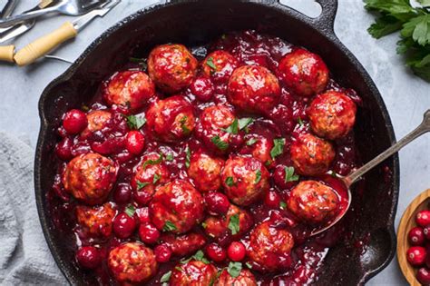 Homemade Cranberry Meatballs Olive Mango