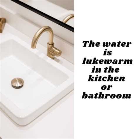 Lukewarm Water From Cold Tap Do This Now Plumbinginstantfix