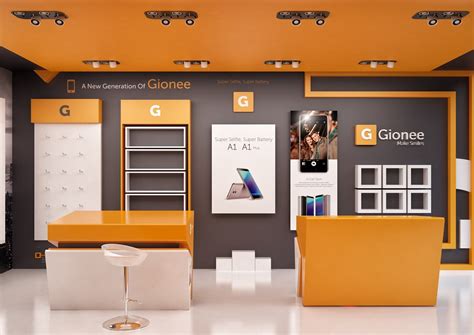 Gionee Mobile Shop Design Cell Phone Experience Store Decoration Ideas