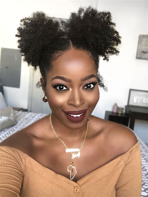 Msnaturallymary Looking Super Cute In Her Double Puff Style Click On The Photo To See Other
